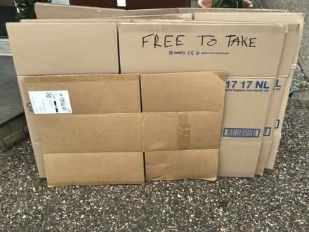 Photo of free 4 large & 1 smaller card board boxes (Five Oak Green TN12) #1