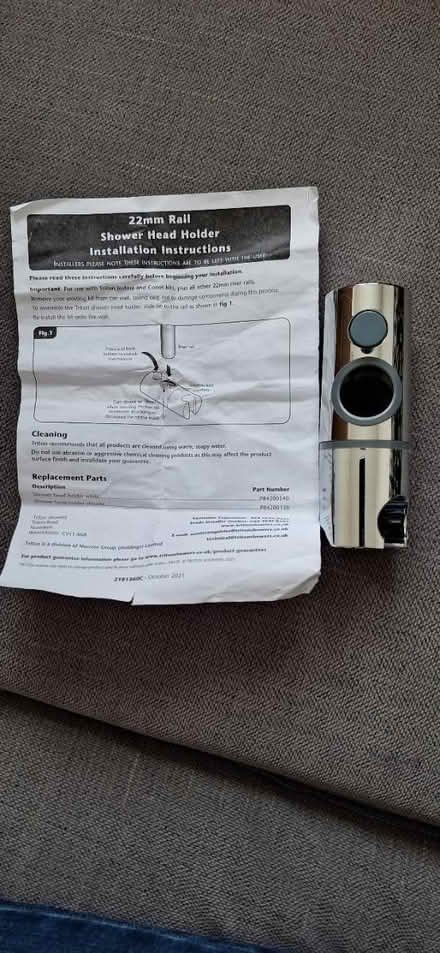 Photo of free Unused 22mm Shower Head Holder (SG16) #1