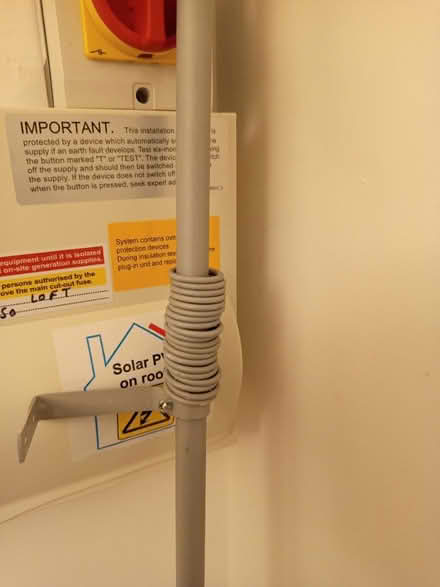 Photo of free Painted metal curtain pole (Dinnington, S25) #2