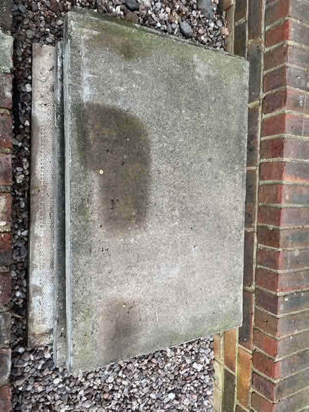 Photo of free 3 large concrete paving slabs (Dane Mead RG24) #2