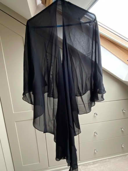 Photo of free Ladies black chiffon wrap not used (Raynes Park) #1