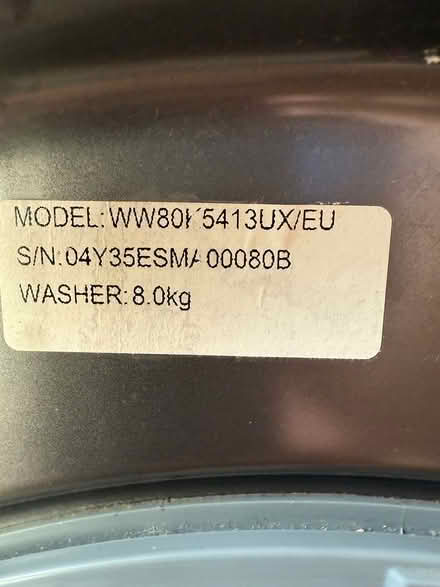 Photo of free Samsung Washing Machine (Rushden SG9) #2