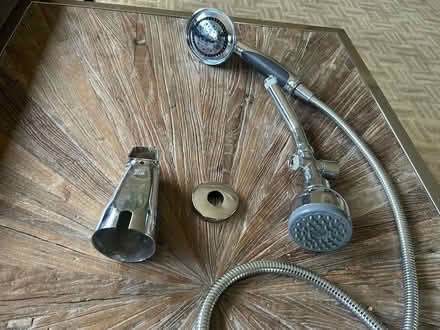 Photo of free Chrome Handheld Shower Head Set (Valencia Avenue, Sunnyvale) #1