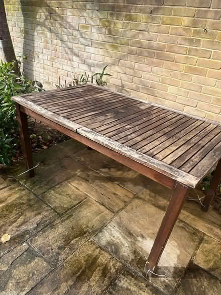 Photo of free Large garden table (Downham Market PE38) #1
