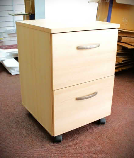 Photo of free Two drawer filing cabinet, fits under desk, decent condition (Burgess Hill RH15) #1