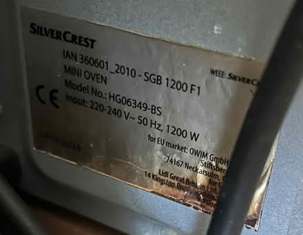 Photo of free Mini oven (Far Bletchley MK3) #2