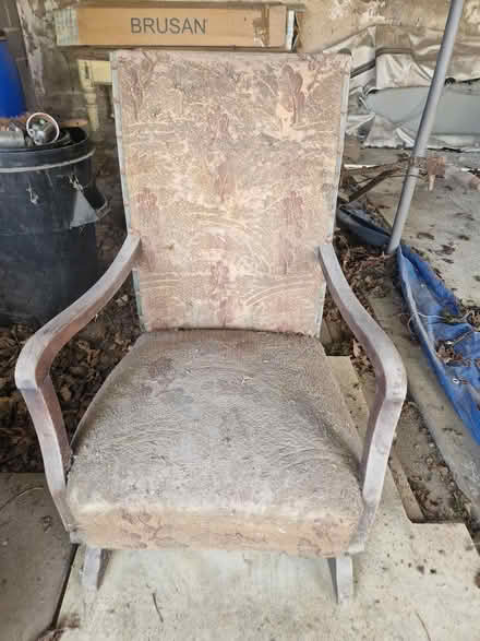 Photo of free Old oak rocking chair (Guiseley) #1