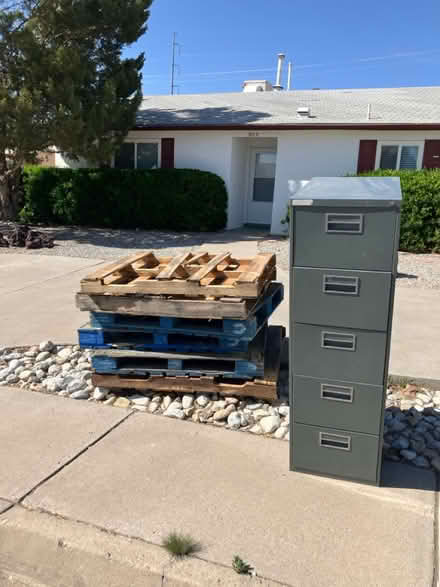 Photo of free File cabinet and pallets (9113 Hendrix) #1