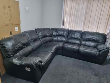 Photo of free Leather Corner sofa (Northfields LE5) #1