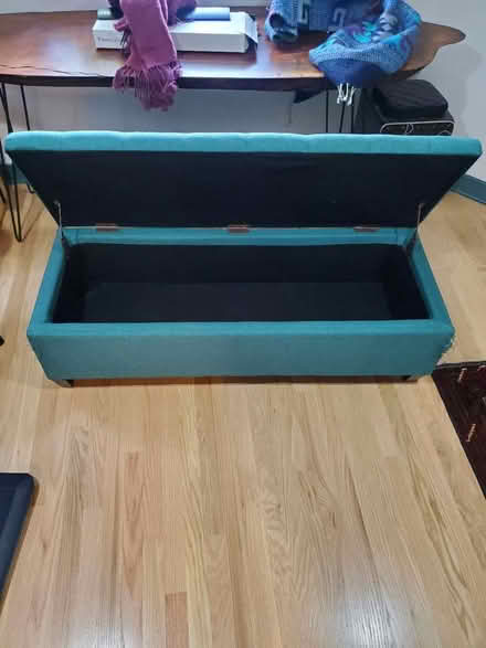 Photo of free Teal Bench/Trunk (Queen Anne) #2