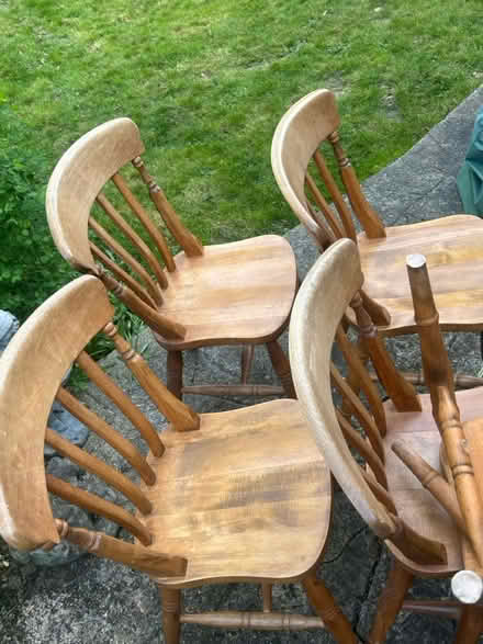 Photo of free 6 solid wood chairs (KT3) #2
