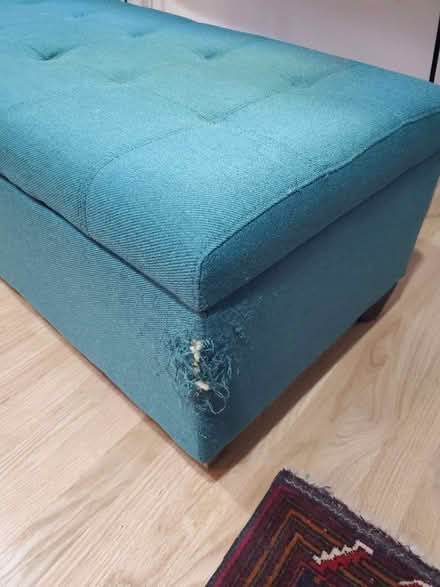 Photo of free Teal Bench/Trunk (Queen Anne) #4