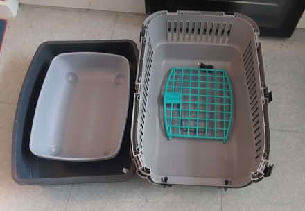 Photo of free Cat carrier and three litter trays (Wybourn S2) #1