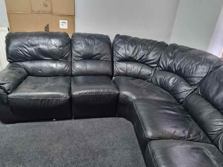 Photo of free Leather Corner sofa (Northfields LE5) #2