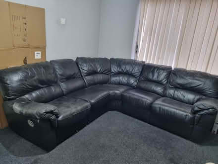 Photo of free Leather Corner sofa (Northfields LE5) #4