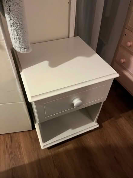 Photo of free White bedside cabinet (Shenley WD7) #1