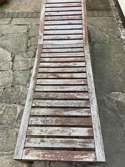 Photo of free Wooden sun lounger (Chesterfield S40) #1