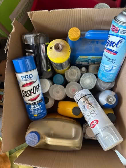 Photo of free Assorted paints, cleaners etc (West Austin) #1