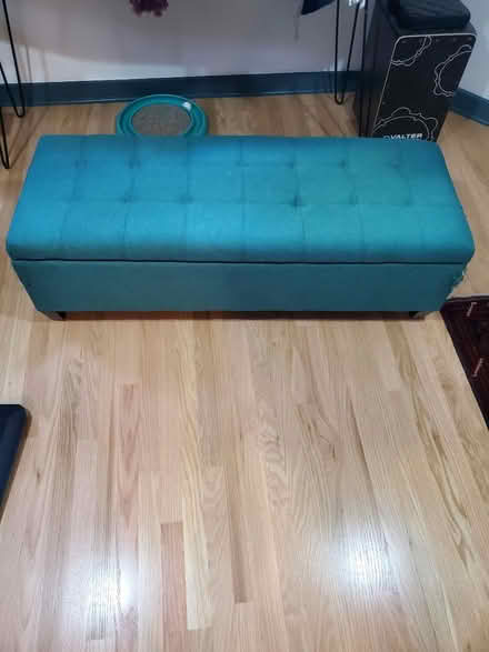 Photo of free Teal Bench/Trunk (Queen Anne) #1