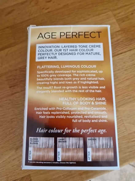 Photo of free L'Oreal Age Perfect hair dye (Ormesby St Margaret NR29) #2