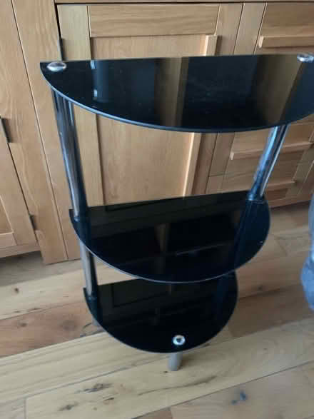Photo of free Black glass and chrome unit (Nantgarw CF83) #2