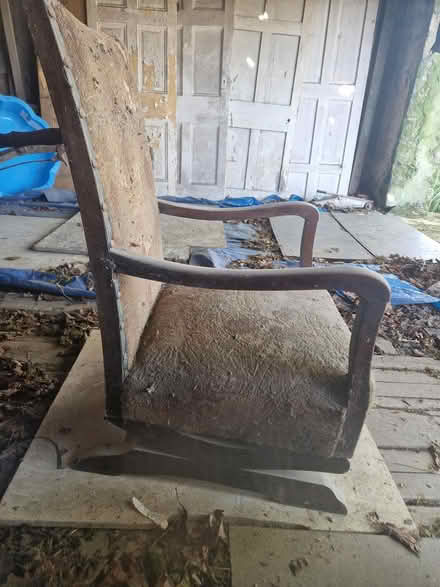 Photo of free Old oak rocking chair (Guiseley) #2