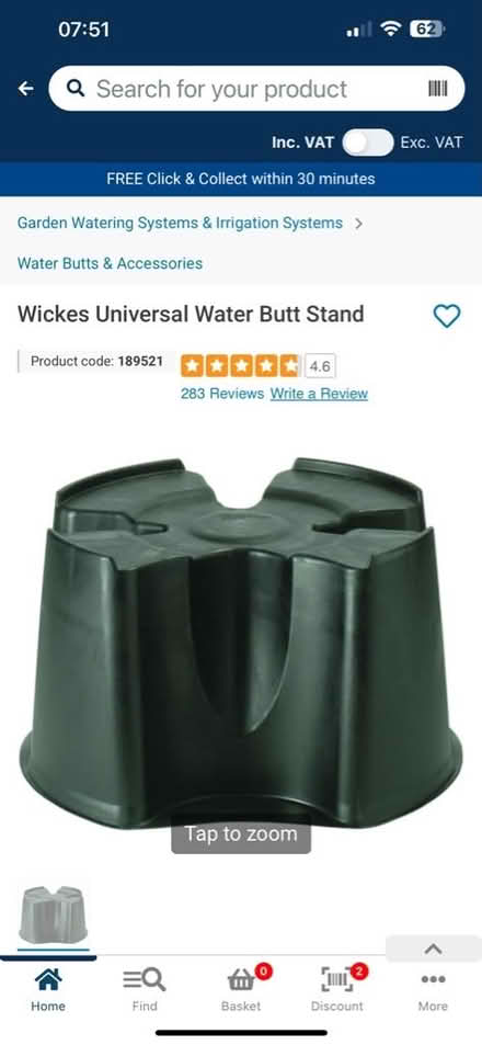 Photo of STAND for Water Butts (Woodley RG5) #1