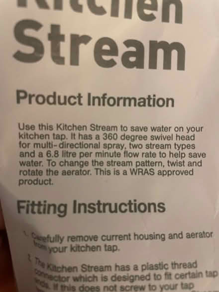Photo of free Kitchen tap stream chrome (Cookham Rise SL6) #2