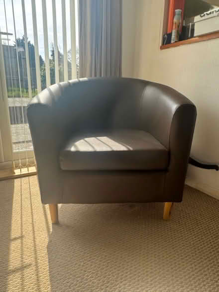 Photo of free Brown Bucket Chair (ME5) #1