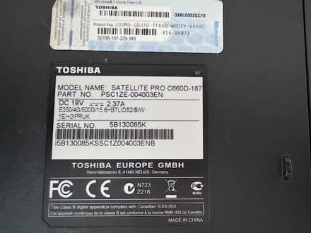 Photo of free Toshiba Satellite Pro PC + Canon Pr (PO12 Alverstoke) #4