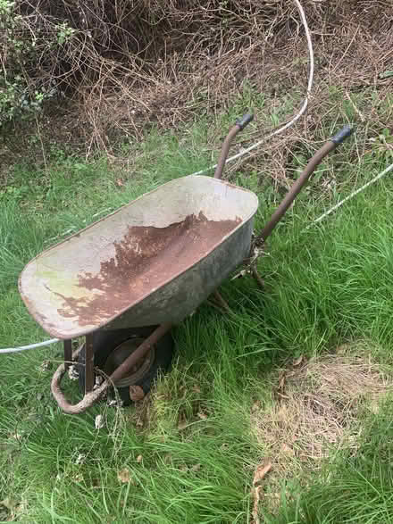 Photo of free Metal wheelbarrow. Tyre flat (C7 lewes) #1