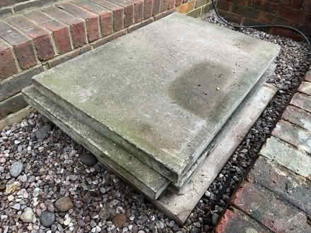 Photo of free 3 large concrete paving slabs (Dane Mead RG24) #1
