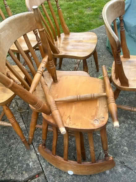 Photo of free 6 solid wood chairs (KT3) #4