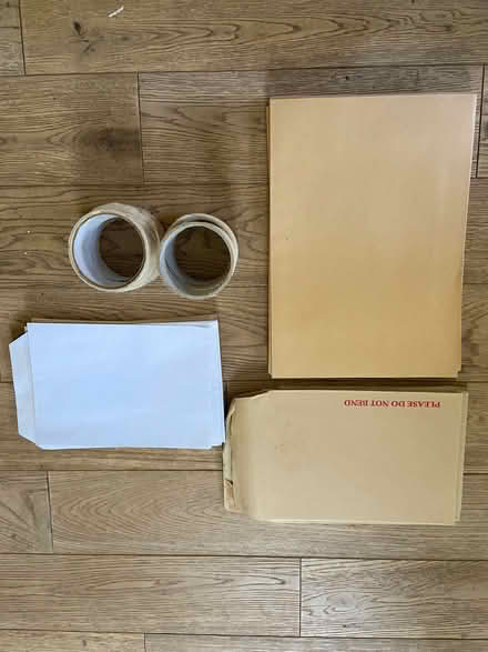 Photo of free Tape and unused envelopes (Preston Park area BN1) #1