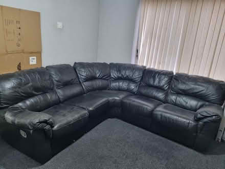 Photo of free Leather Corner sofa (Northfields LE5) #3