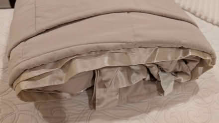Photo of free Microfiber beige queen blanket (Cupertino/West San Jose) #1