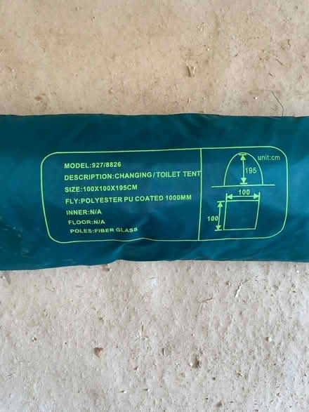 Photo of free Toilet tent - never used (Dunfermline KY11) #2