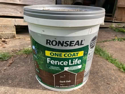 Photo of free Dark oak fence paint (Tollerton NG12) #1