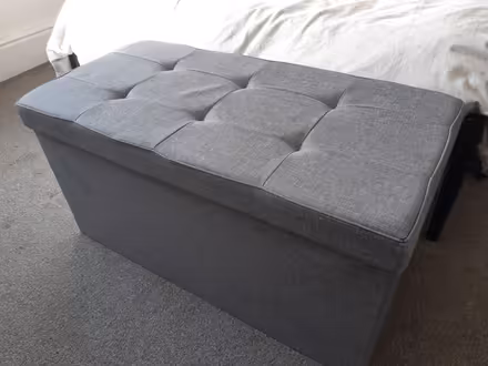 Photo of free Grey fabric ottoman (Catford / Hither Green SE6) #1