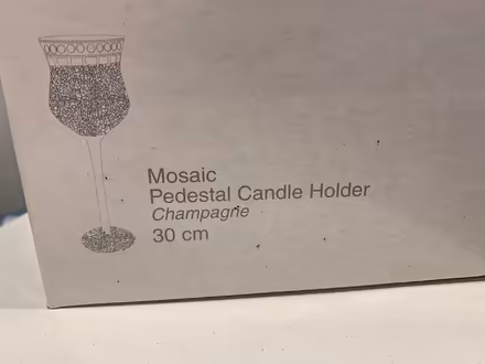 Photo of free Mosaic Pedestal candle holder (Streetsville) #3