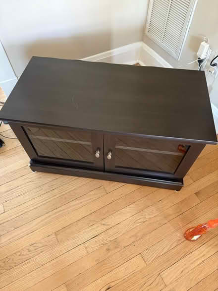 Photo of free Dark Brown Wood TV stand/Storage (Parkville) #2