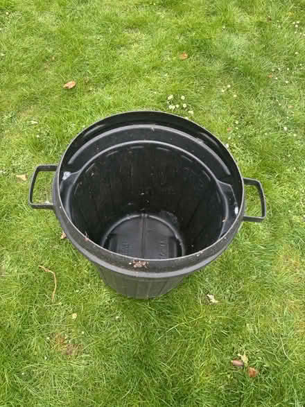 Photo of free Black cylindrical bin large (Shenley Brook End MK5) #3