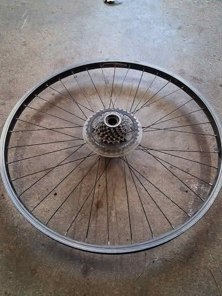 Photo of free 26" aluminum bicycle wheel (Townsend) #1