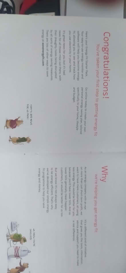 Photo of free EOn energy fit pack (Berwick Grange SY1) #2