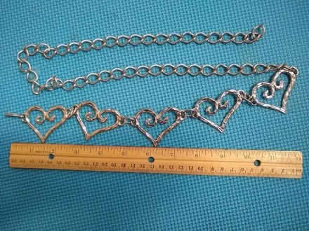Photo of free Silver metal heart belt (downtown Downers Grove) #1