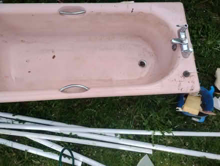 Photo of free Pink cast iron bath (Holywell) #1