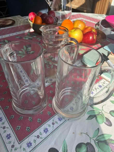 Photo of free Pint glass tankards, small glass jug (Fairfield LA1) #2