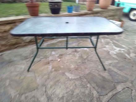 Photo of free Garden table,2 chairs and umbrella. (Burncross S35) #2