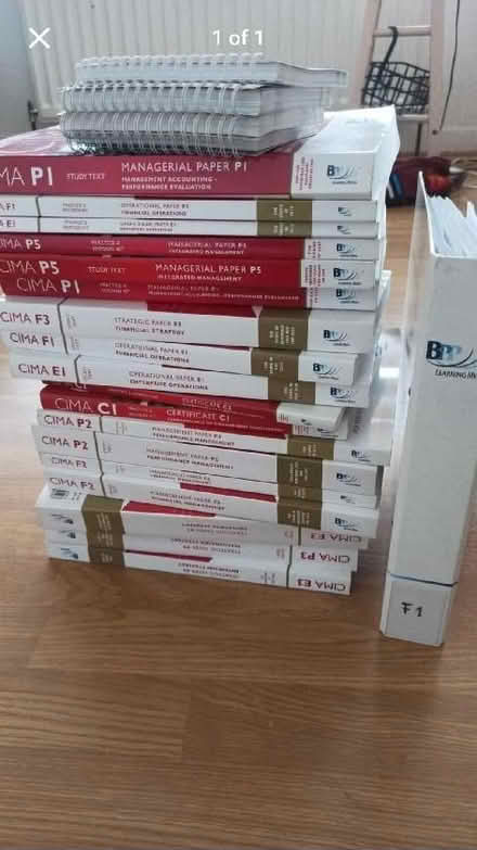 Photo of free CIMA coursework books (Woking GU22) #1