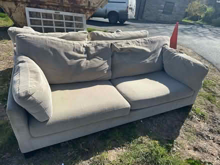 Photo of free Large cream John Lewis sofa (Hearthstone DE4) #1